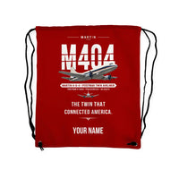 Thumbnail for Martin 4-0-4 - Drawstring Bag - Original + Name - Red