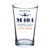 Thumbnail for Martin 4-0-4 - Heritage + Name - Beer & Water Glass