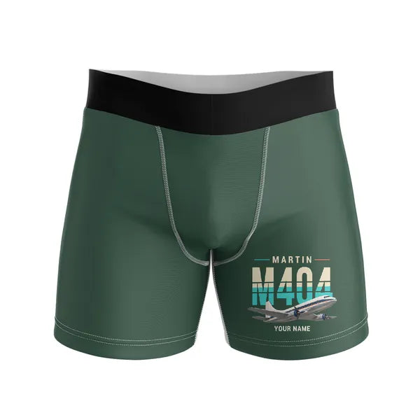 Martin 4-0-4 - Men Boxers - Original + Name - Dark Green