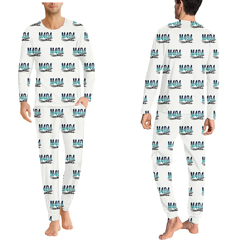 Martin 4-0-4 - Men Pajamas - Original Pattern - White