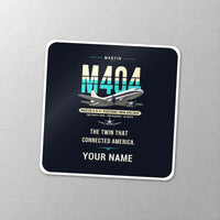 Thumbnail for Martin 4-0-4 - Original + Name - Square Sticker - Close-up
