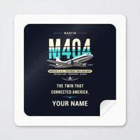 Thumbnail for Martin 4-0-4 - Original + Name - Square Sticker - Peel