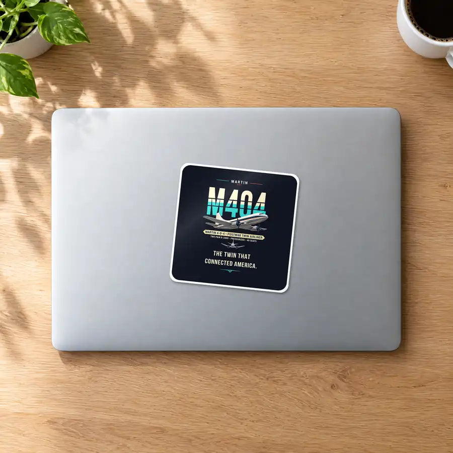Martin 4-0-4 - Original - Square Sticker - MacBook