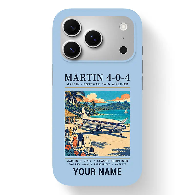 Martin 4-0-4 - Poster + Name - MagSafe iPhone 17 Pro - Light Blue