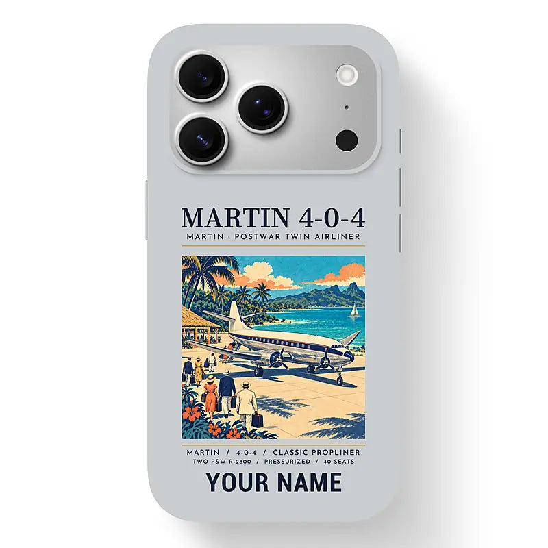 Martin 4-0-4 - Poster + Name - MagSafe iPhone 17 Pro - Light Gray