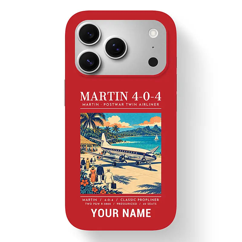 Martin 4-0-4 - Poster + Name - MagSafe iPhone 17 Pro - Red