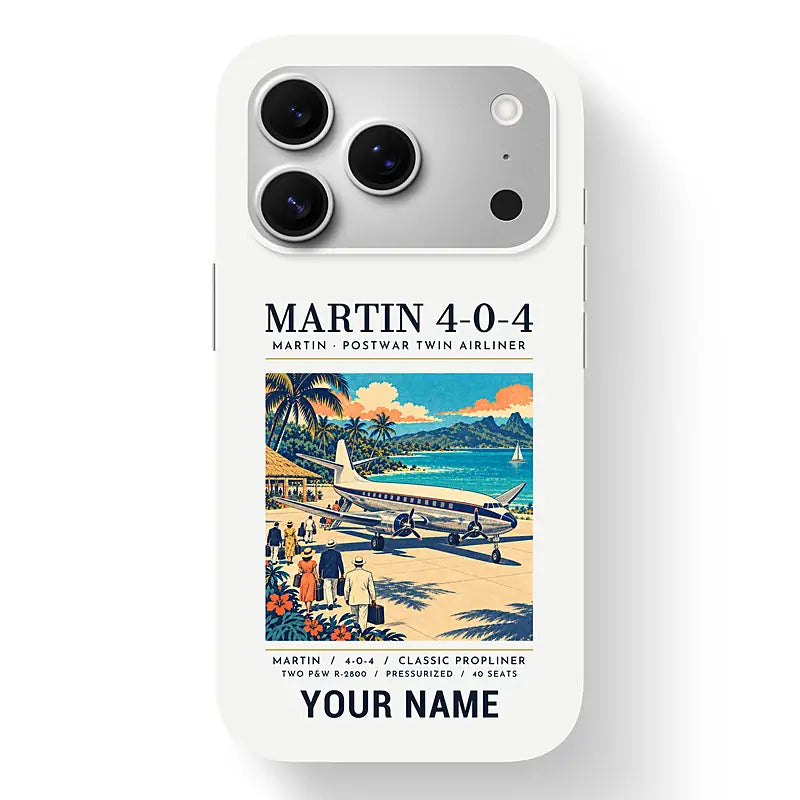 Martin 4-0-4 - Poster + Name - MagSafe iPhone 17 Pro - White