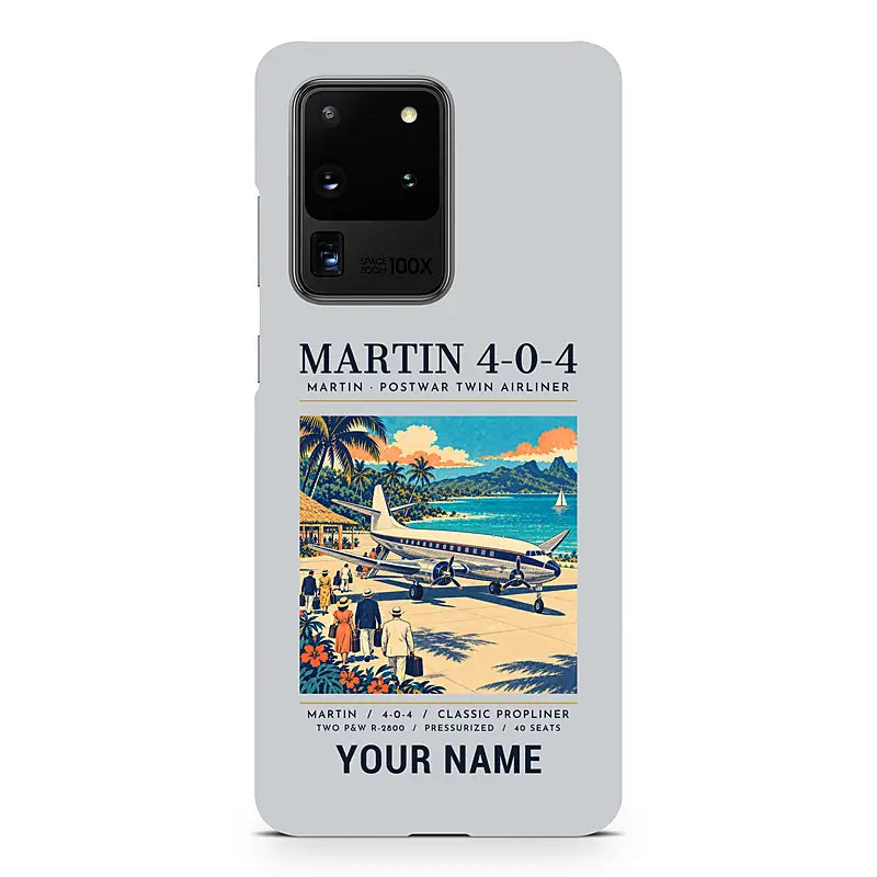 Martin 4-0-4 - Poster + Name - Samsung Case - Light Gray