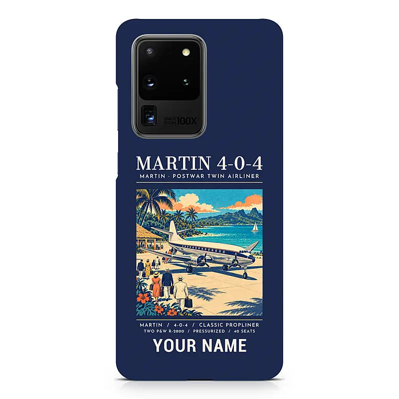 Martin 4-0-4 - Poster + Name - Samsung Case - Navy Blue