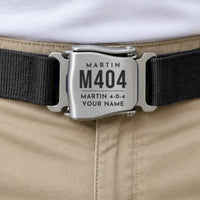 Thumbnail for Martin 4-0-4 - Seat Belt - Tag + Name - Black