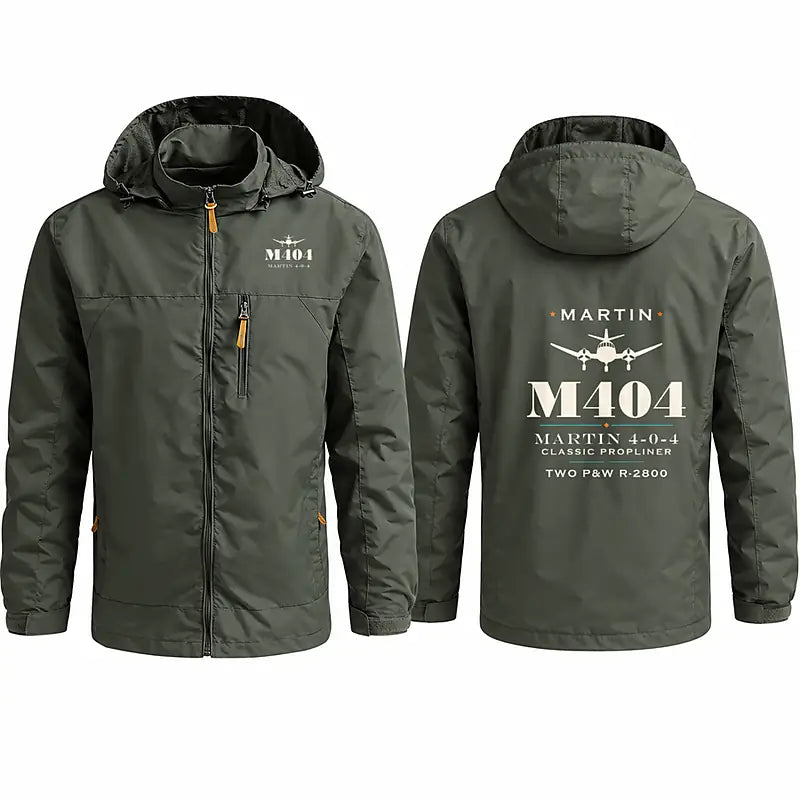 Martin 4-0-4 Stylish Jackets - Hooded Windbreaker - Heritage - Olive Green