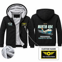 Thumbnail for Martin 4-0-4 Zipped Sweatshirts - Cartoon + Name - Black