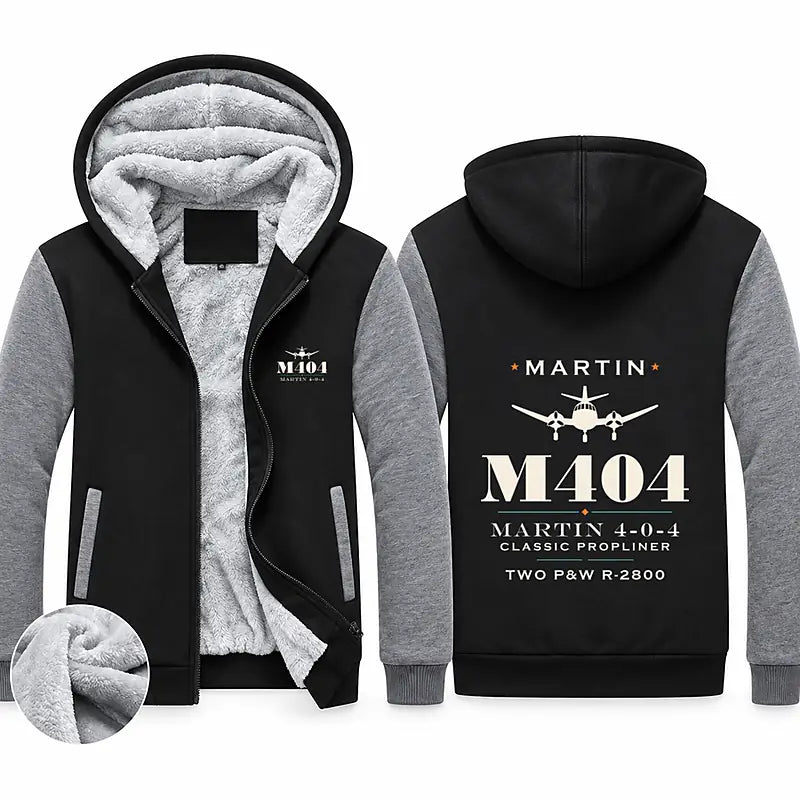 Martin 4-0-4 Zipped Sweatshirts - Heritage - Black & Gray
