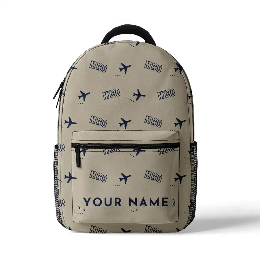 Martin M-130 - 3D Backpack - 3D Pattern + Name - Beige