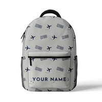 Thumbnail for Martin M-130 - 3D Backpack - 3D Pattern + Name - White