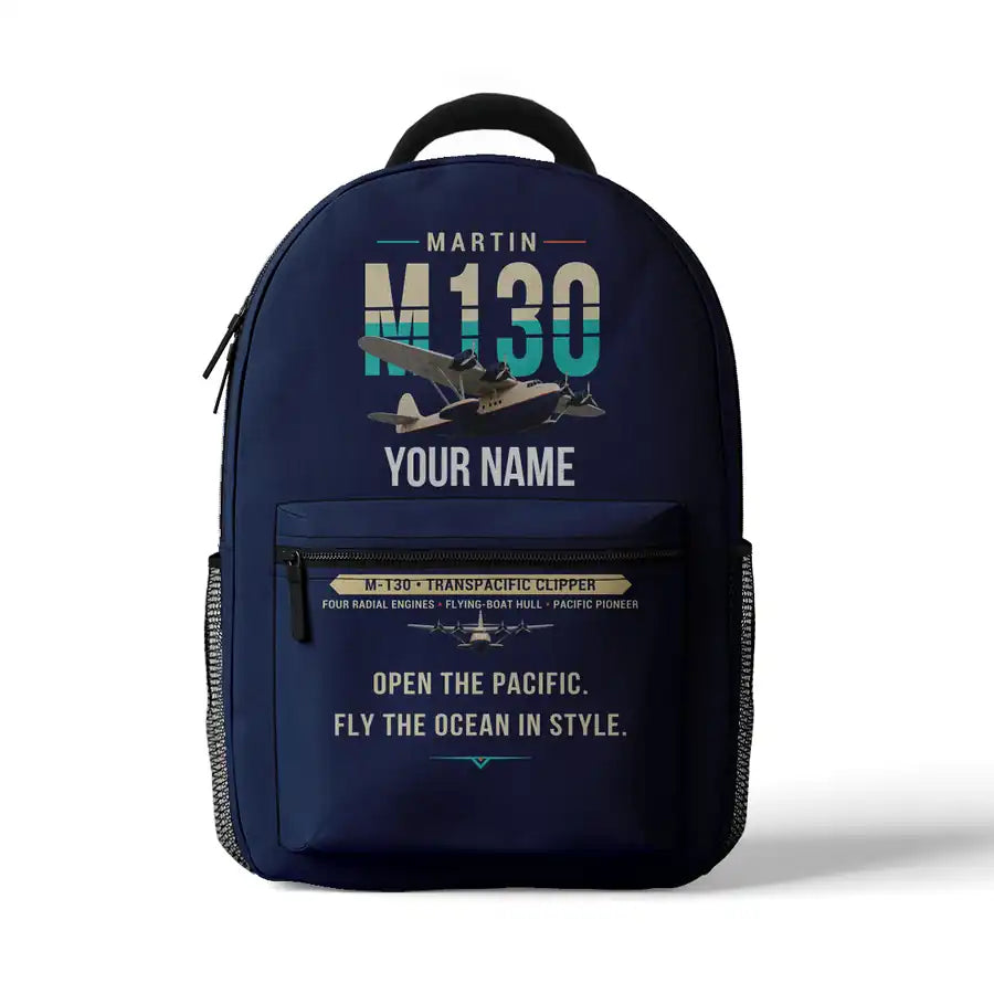 Martin M-130 - 3D Backpack - Original + Name - Dark Blue