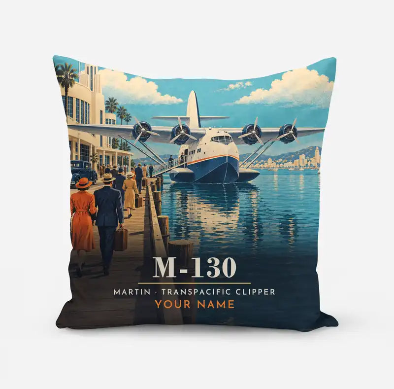 Martin M-130 - 3D + Name - Pillow - Full Print