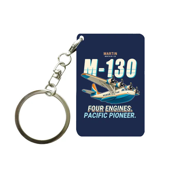 Martin M-130 - Cartoon - Key Chain - Navy Blue