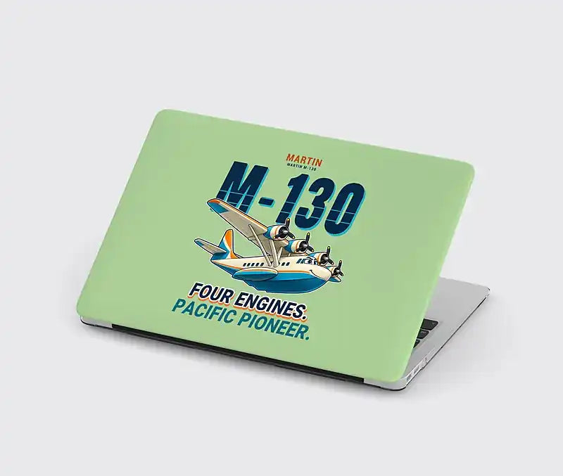 Martin M-130 - Cartoon - MacBook Case - Light Green