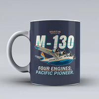 Thumbnail for Martin M-130 - Cartoon - Mug - Dark Blue