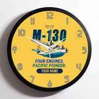 Thumbnail for Martin M-130 - Cartoon + Name - Framed - Yellow