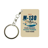 Thumbnail for Martin M-130 - Cartoon + Name - Key Chain - Beige