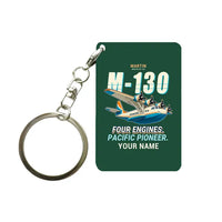 Thumbnail for Martin M-130 - Cartoon + Name - Key Chain - Dark Green