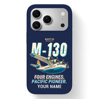 Thumbnail for Martin M-130 - Cartoon + Name - MagSafe iPhone 17 Pro - Navy Blue