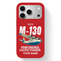 Thumbnail for Martin M-130 - Cartoon + Name - MagSafe iPhone 17 Pro - Red