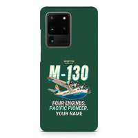 Thumbnail for Martin M-130 - Cartoon + Name - Samsung Case - Dark Green