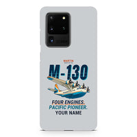 Thumbnail for Martin M-130 - Cartoon + Name - Samsung Case - Light Gray