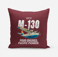 Thumbnail for Martin M-130 - Cartoon - Pillow - Dark Red