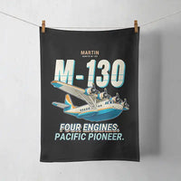 Thumbnail for Martin M-130 - Cartoon - Towel - Black