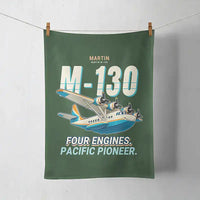 Thumbnail for Martin M-130 - Cartoon - Towel - Dark Green