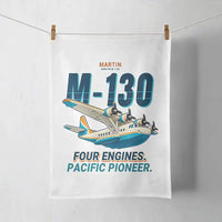 Thumbnail for Martin M-130 - Cartoon - Towel - White
