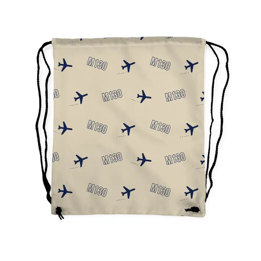 Martin M-130 - Drawstring Bag - 3D Pattern - Beige