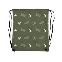 Thumbnail for Martin M-130 - Drawstring Bag - 3D Pattern - Green Army