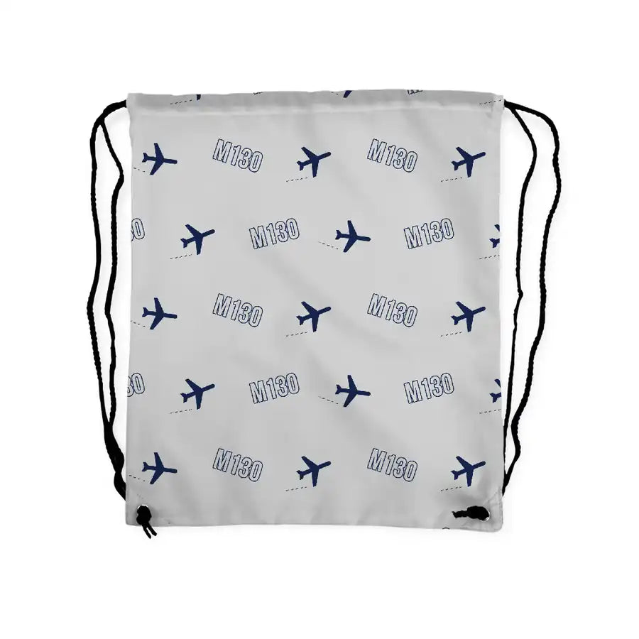 Martin M-130 - Drawstring Bag - 3D Pattern - Light Gray