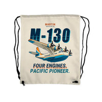Thumbnail for Martin M-130 - Drawstring Bag - Cartoon - Beige