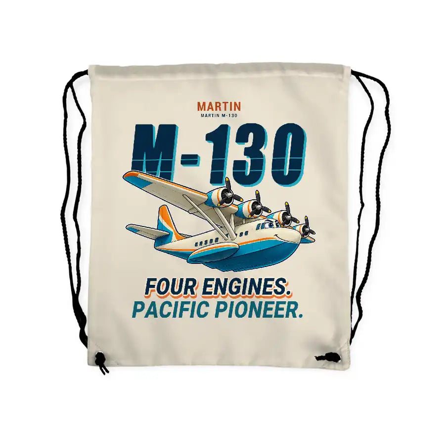Martin M-130 - Drawstring Bag - Cartoon - Beige
