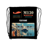 Thumbnail for Martin M-130 - Drawstring Bag - Classic + Name - Black