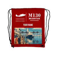 Thumbnail for Martin M-130 - Drawstring Bag - Classic + Name - Red