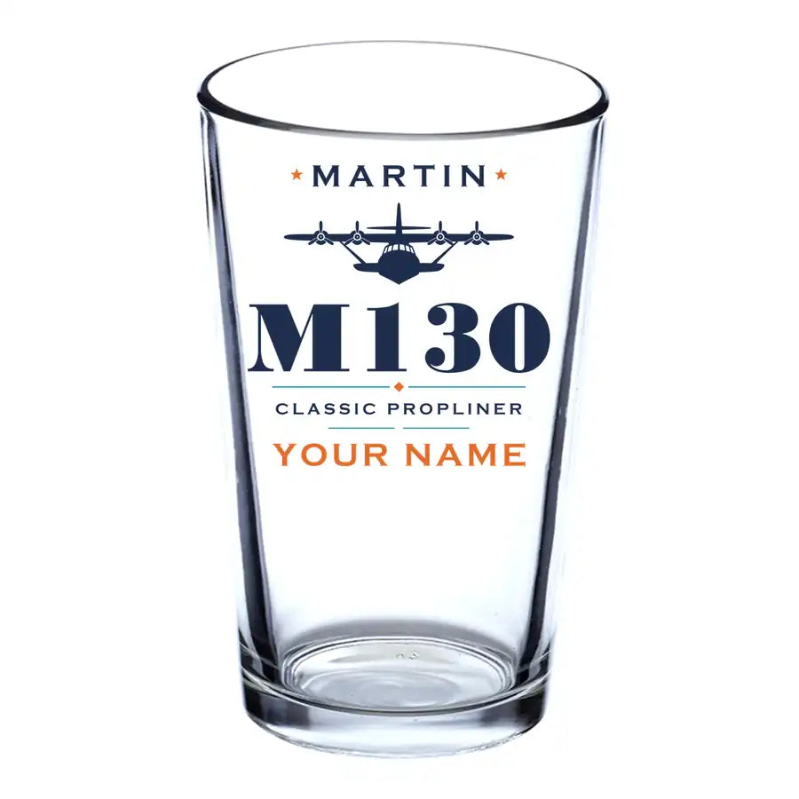 Martin M-130 - Heritage + Name - Beer & Water Glass