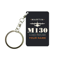 Thumbnail for Martin M-130 - Heritage + Name - Key Chain - Black