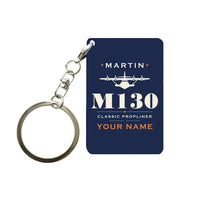 Thumbnail for Martin M-130 - Heritage + Name - Key Chain - Navy Blue
