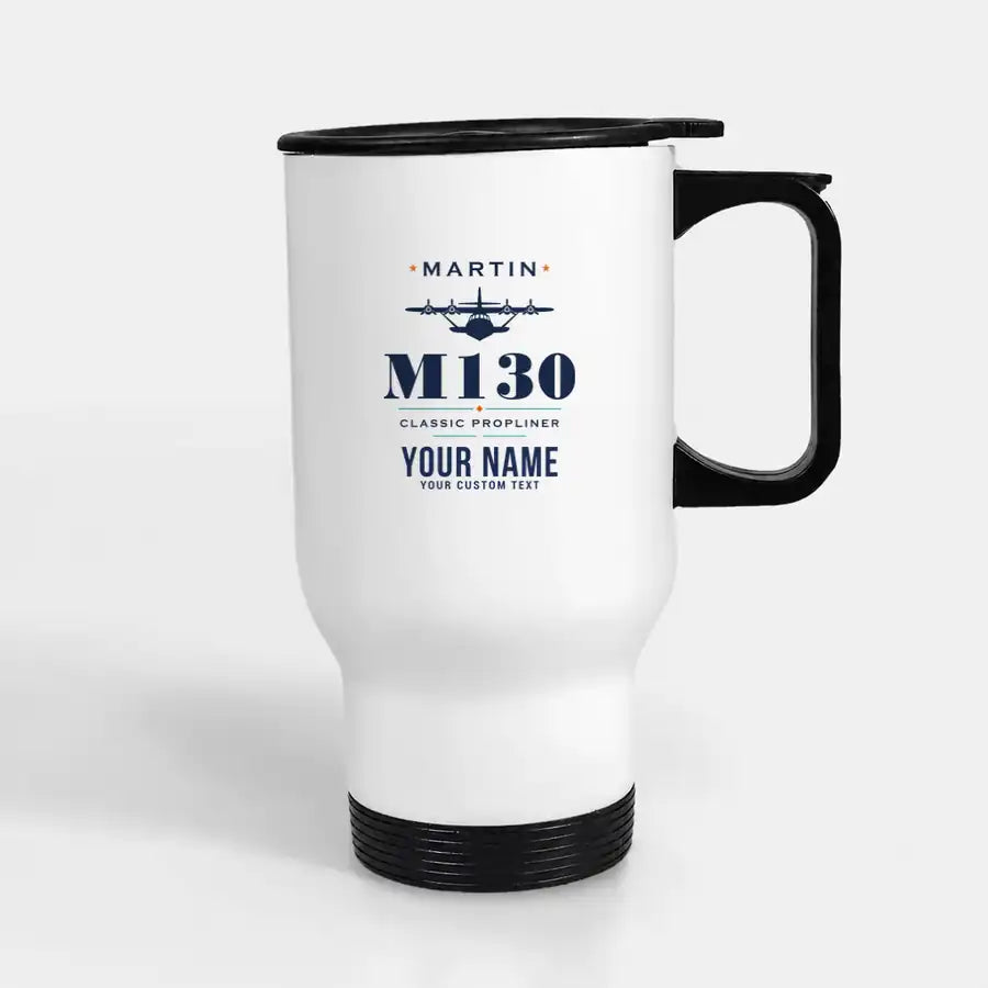 Martin M-130 - Heritage + Name - Stainless Steel with Holder - White
