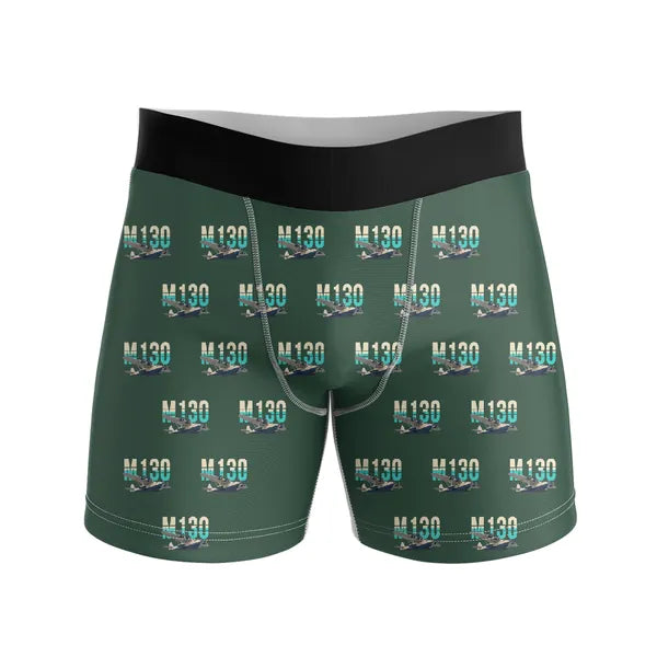 Martin M-130 - Men Boxers - Original Pattern - Dark Green