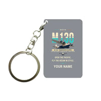 Thumbnail for Martin M-130 - Original + Name - Key Chain - Gray