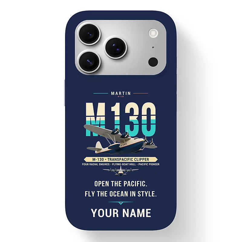 Martin M-130 - Original + Name - MagSafe iPhone 17 Pro - Navy Blue