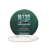 Thumbnail for Martin M-130 - Original + Name - Pin - Dark Green